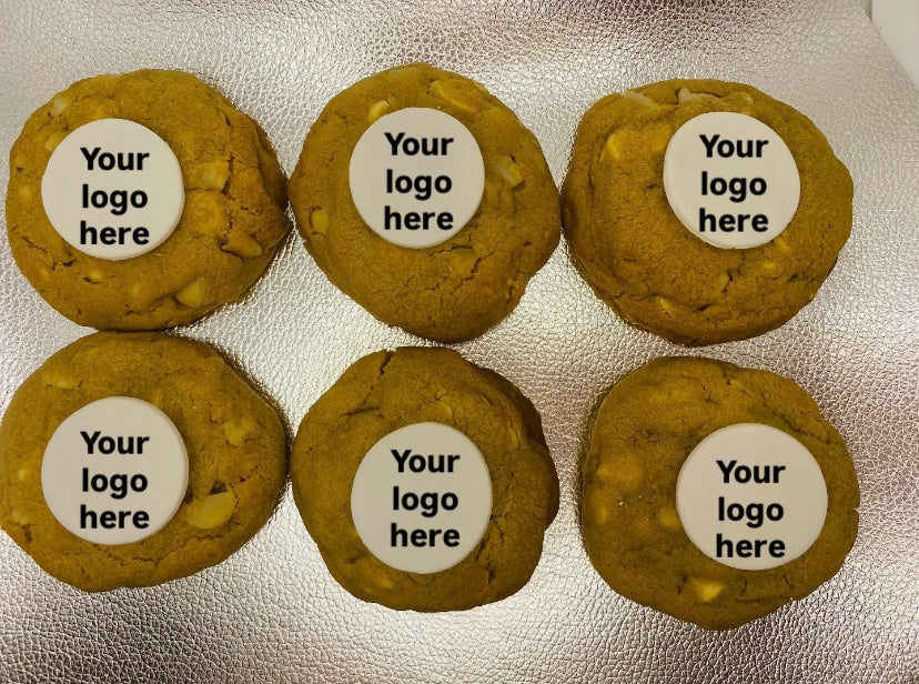 Custom logos and image Choc Chip Cookies