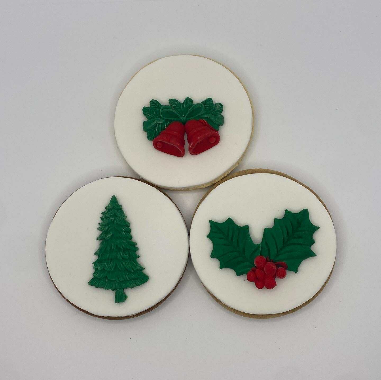 Christmas Tree fondant cookies
