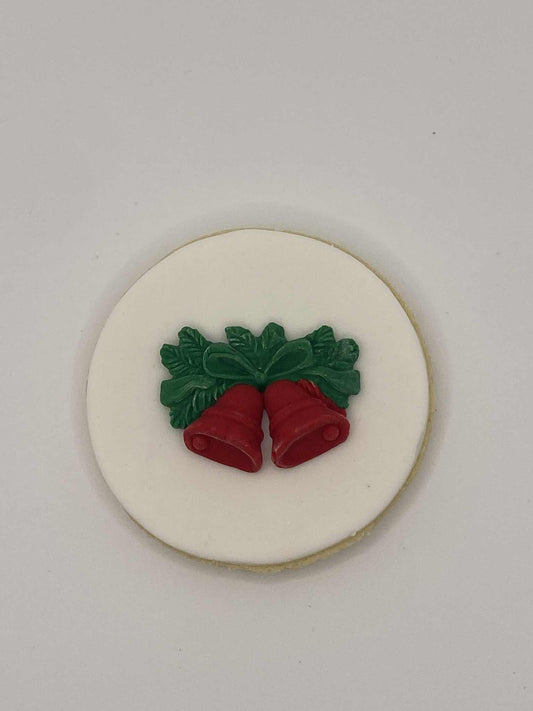 Christmas Bells fondant cookies