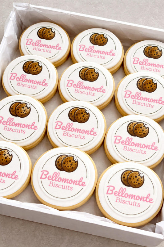 Custom logos and image Fondant Cookies